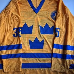 Svensk Ishockey Lundqvist Hockey Jersey